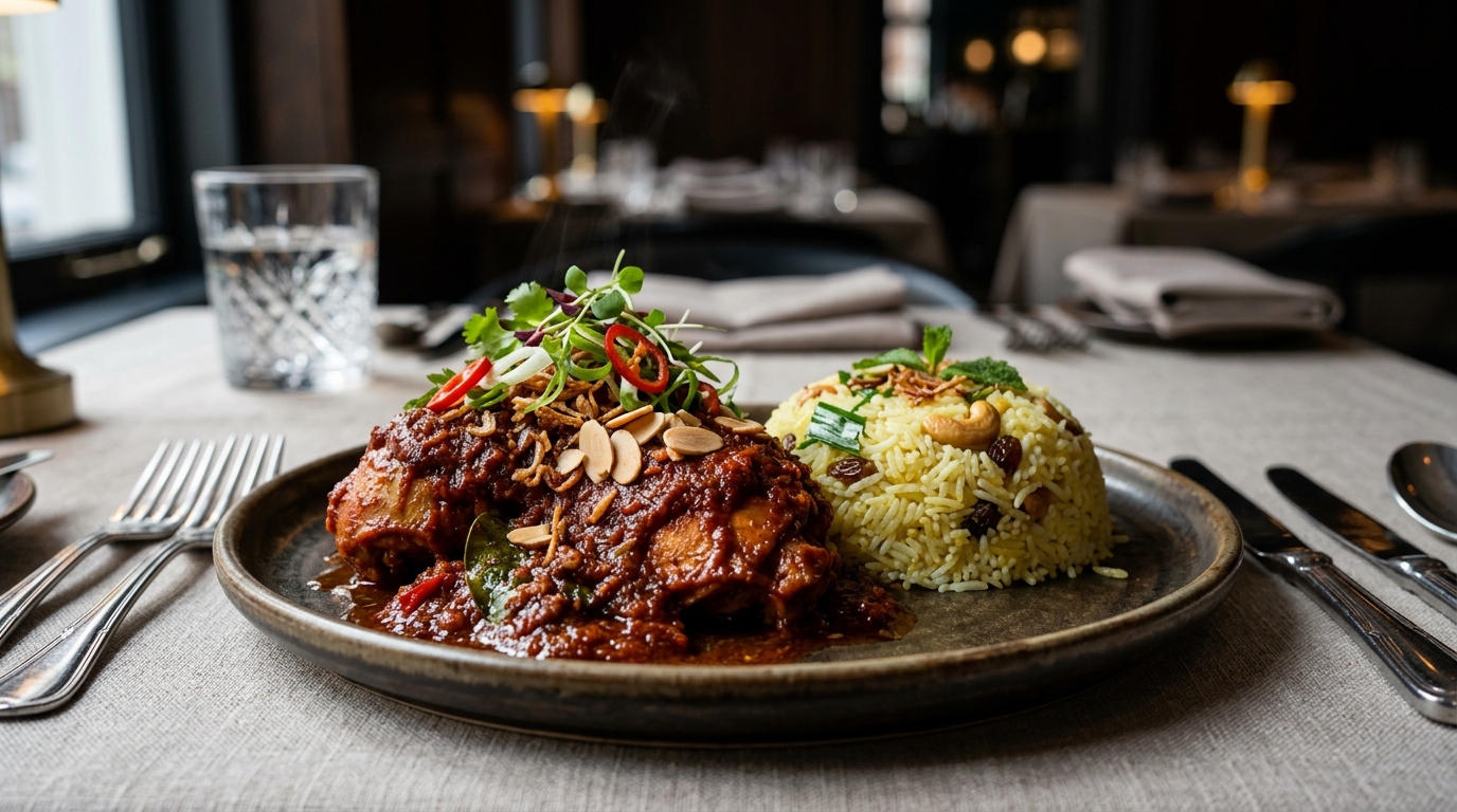 Ayam Masak Merah Rose Reduction & Nasi Minyak
